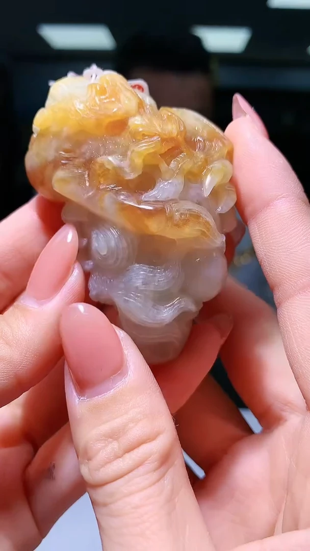 【闪购商品】定制翡翠未镶嵌1052hm-毛货挂件