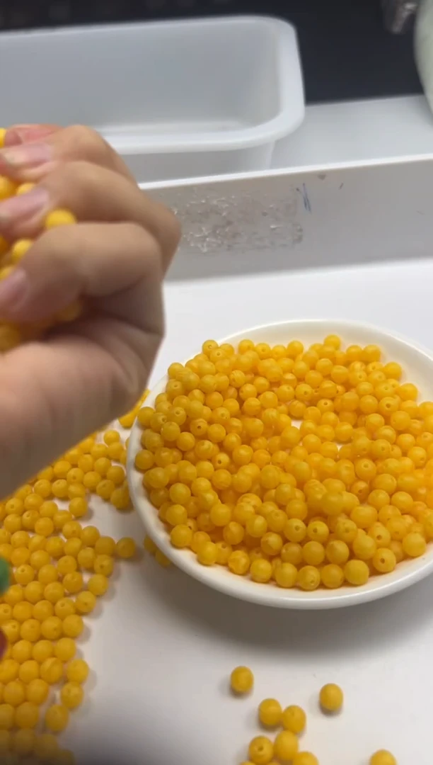 未镶嵌颈饰蜜蜡155蜜蜡磨砂6mm*30颗