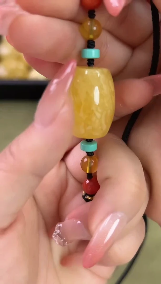 裸石琥珀未镶嵌琥珀蜜蜡吊坠