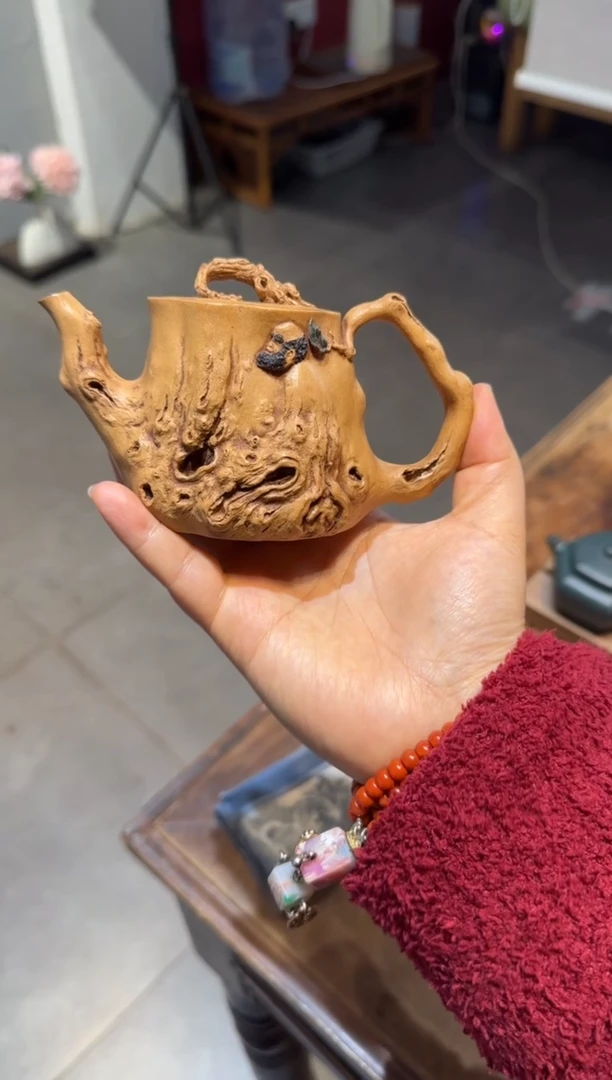 茶壶紫砂董**?达摩 黄金段