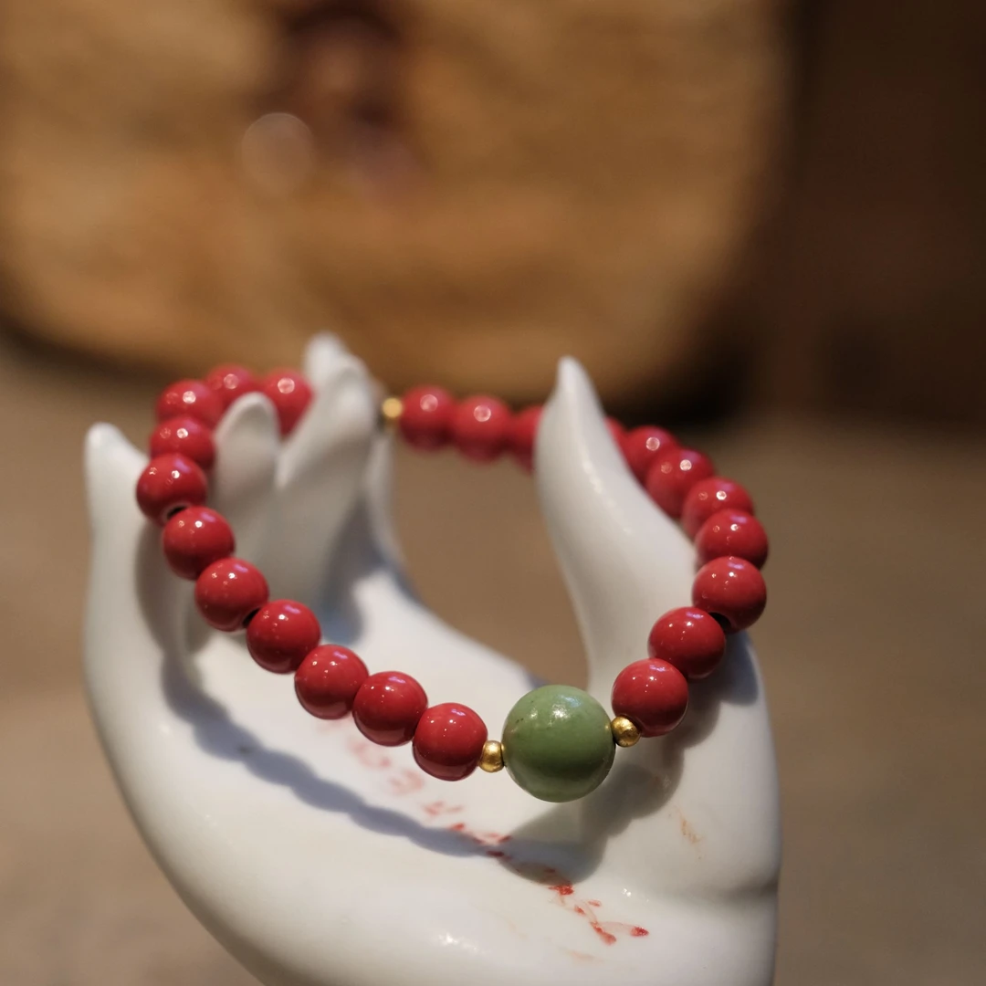 非金属陶瓷手链 五方灵·智慧纳福珠（五台山004）