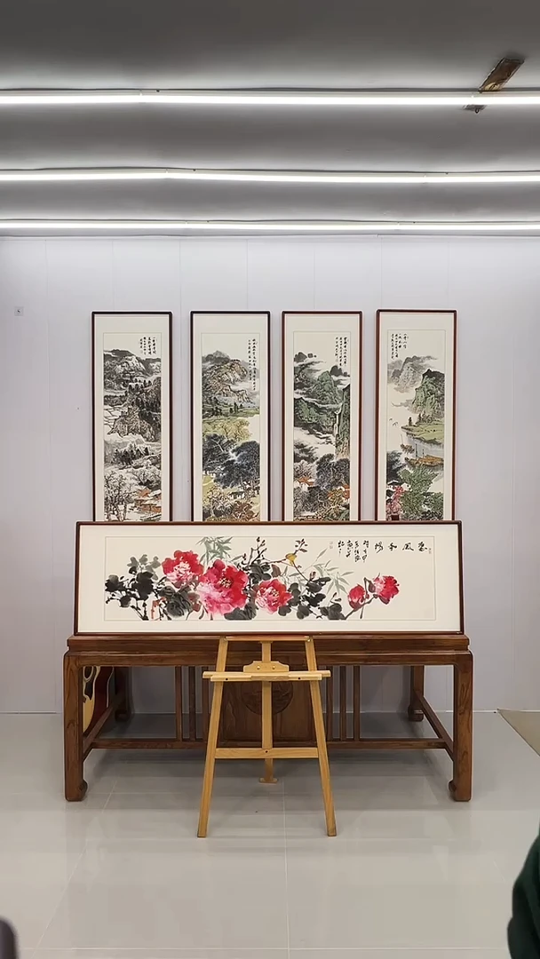 国画汪琼 160*45 惠风和畅