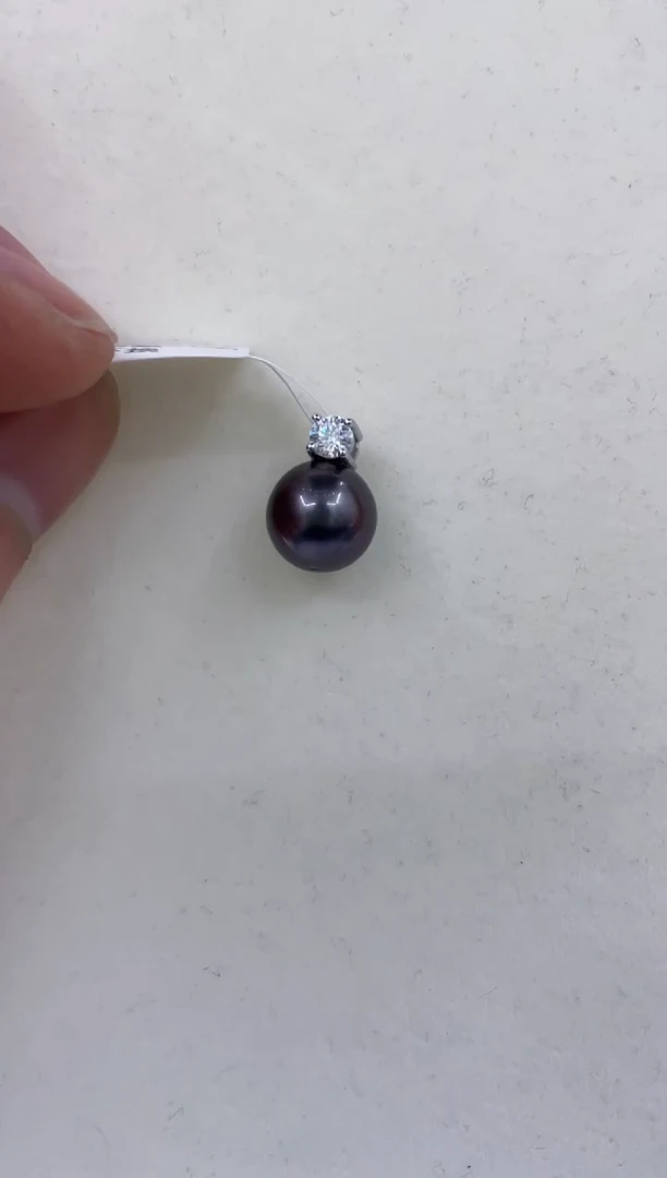 银S925镶嵌颈饰海水珍珠