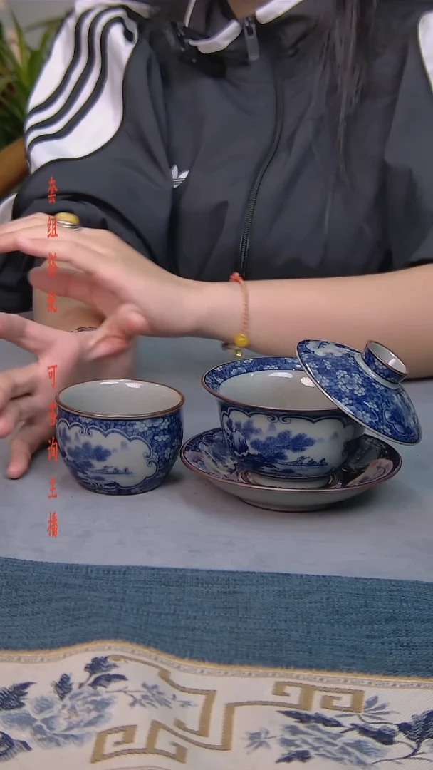 简装家用款2件套 老陶泥开片纹陶瓷茶具