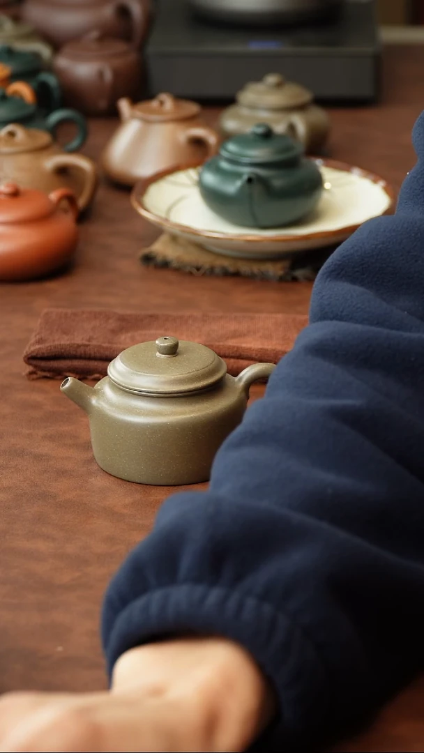 茶壶紫砂向*花原矿宜兴紫砂茶壶微瑕