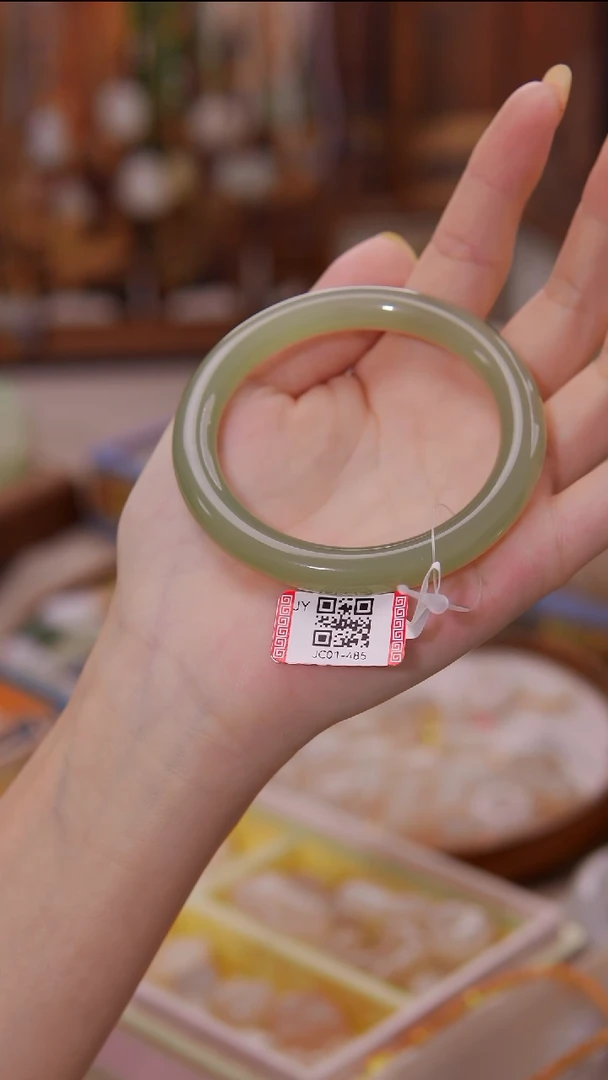 未镶嵌手镯和田玉手镯56 美人条JC01-485