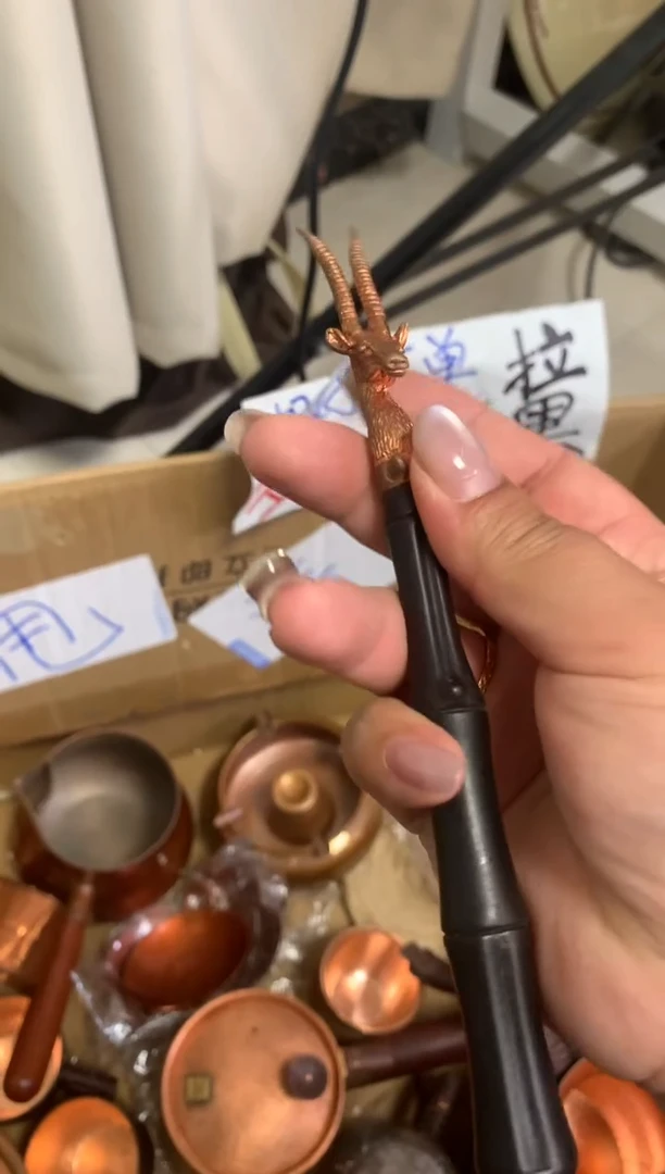 黑檀木羚羊头开盖器