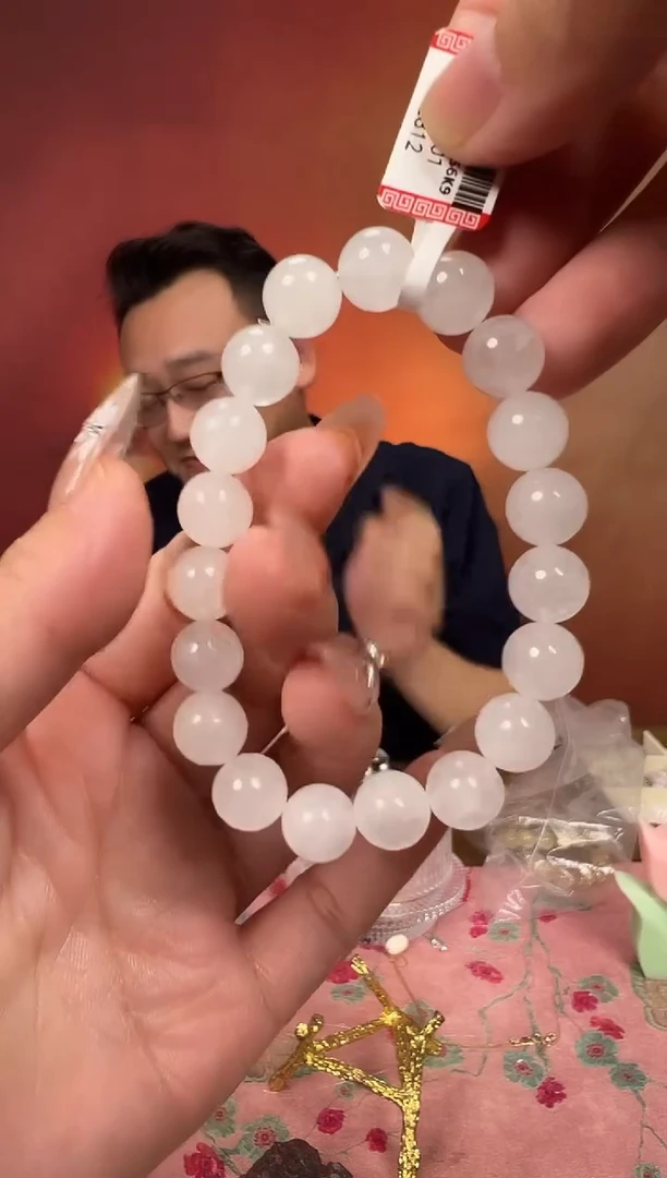未镶嵌手串水晶✨***?天然白水晶白幽灵10m