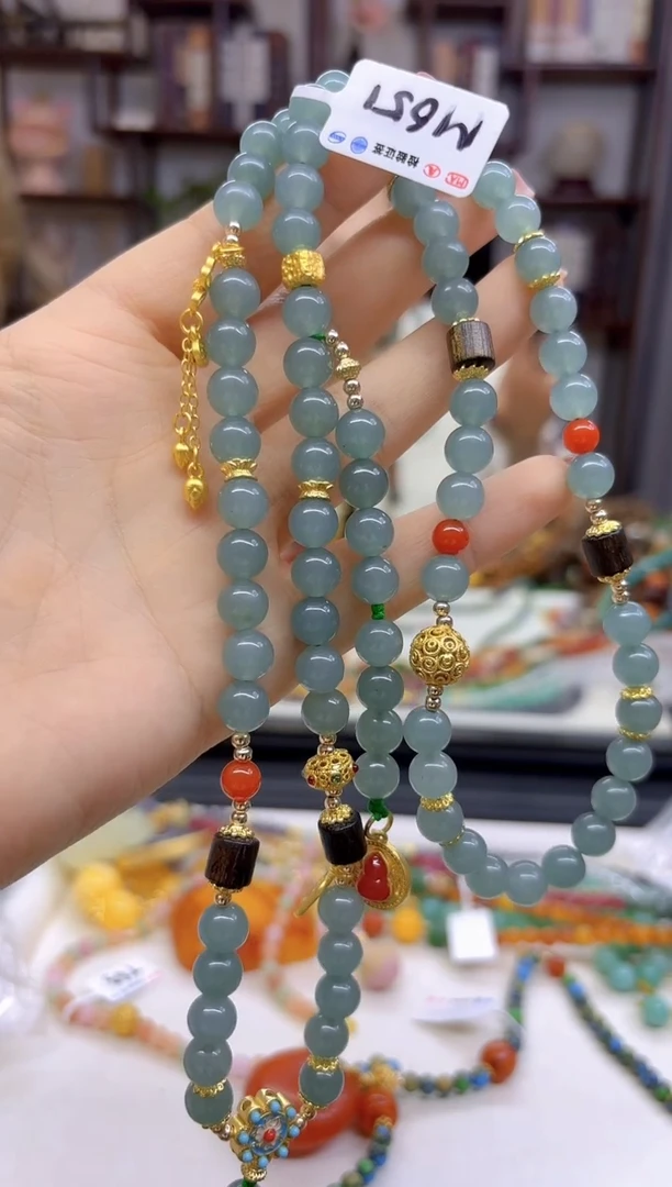 【闪购商品】翡翠毛衣链未镶嵌M651