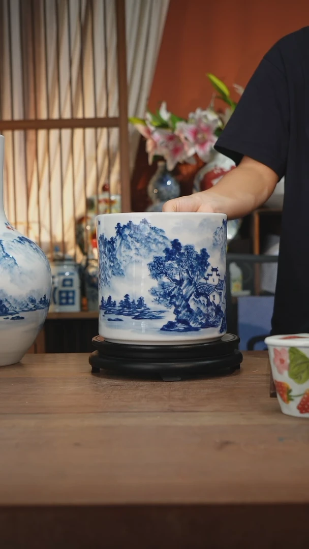 瓷片景德镇设计师釉下手绘陶瓷餐具