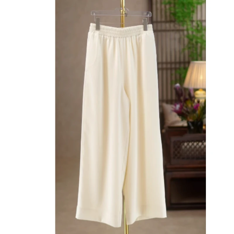 2025年新款双层高腰全松紧休闲裤Z35433