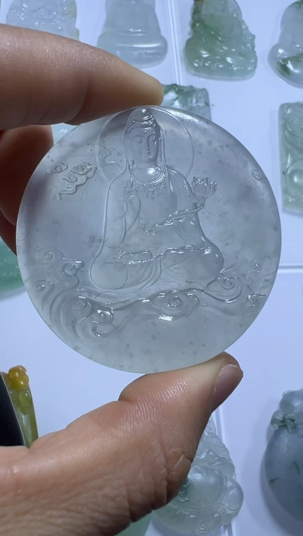 未镶嵌定制翡翠观音