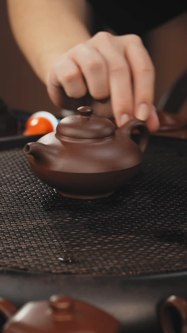 茶壶紫砂合欢 底槽清