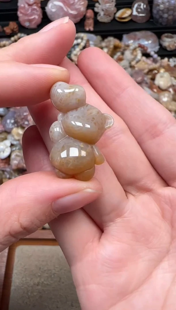 颈饰未镶嵌硅化珊瑚（珊瑚玉）544