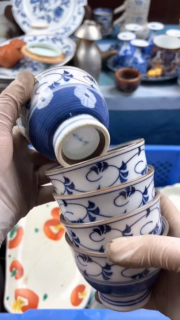 瓷片英歌瓷器满19.9包邮