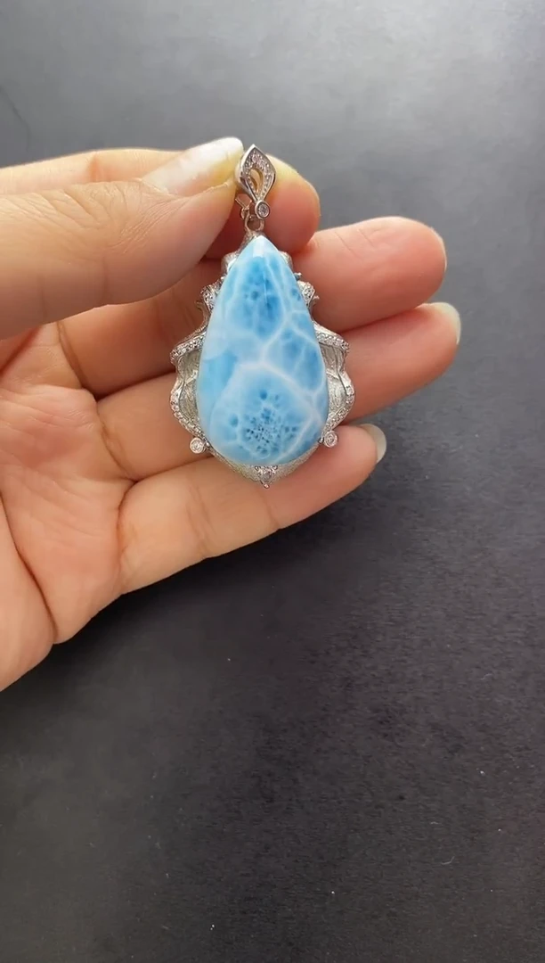 未镶嵌针钠钙石（海纹石）手链吊坠