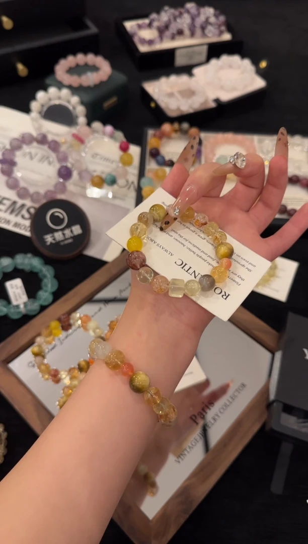 未镶嵌手链水晶财富小富婆x3235