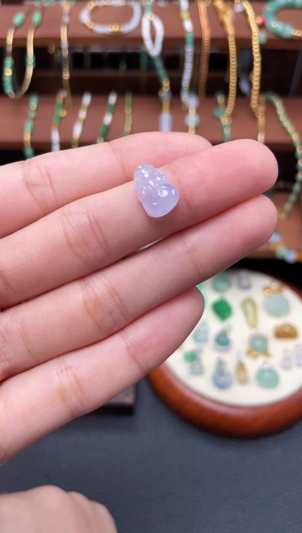 【闪购商品】翡翠吊坠(不含链)18K金镶嵌一个  JK352