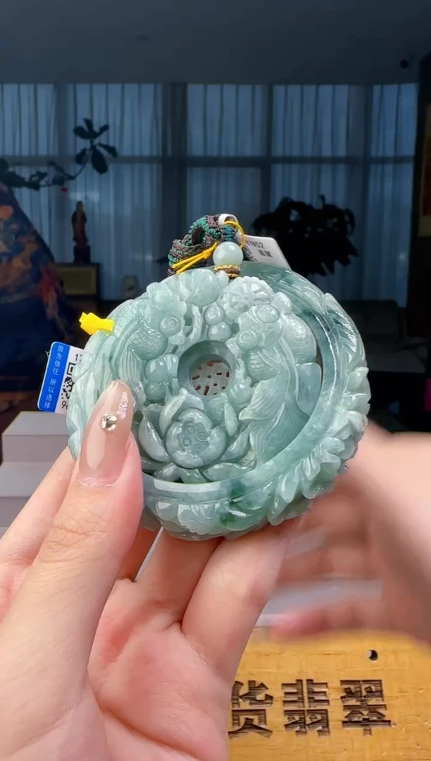 颈饰未镶嵌翡翠一套+底座CC@@WS50922098