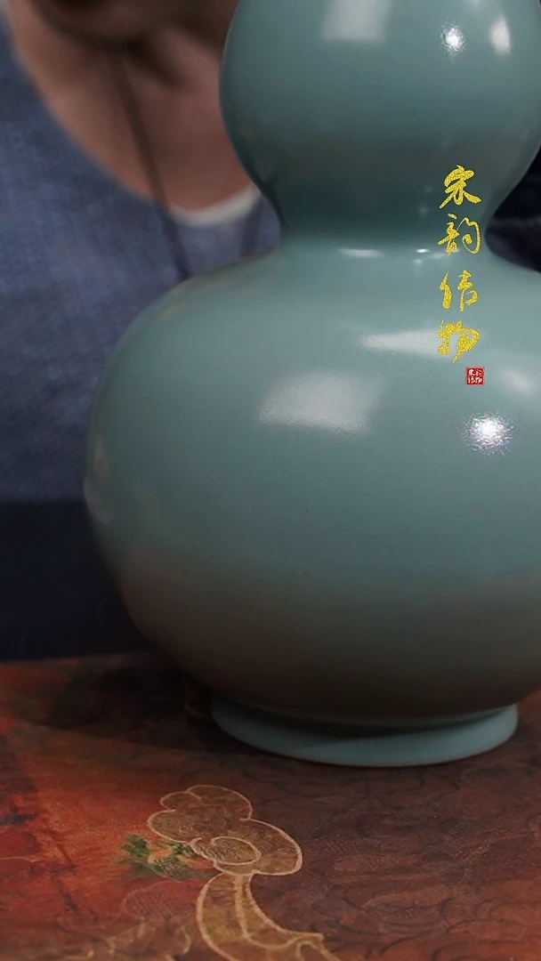 摆件清凉寺原矿釉葫芦瓶