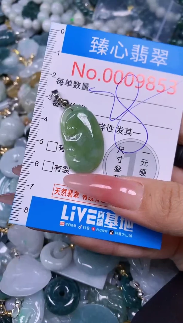 【闪购商品】翡翠颈饰未镶嵌含绳0009853