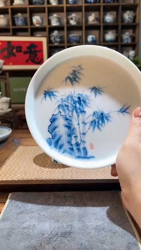 【闪购商品】手绘竹子大壶承