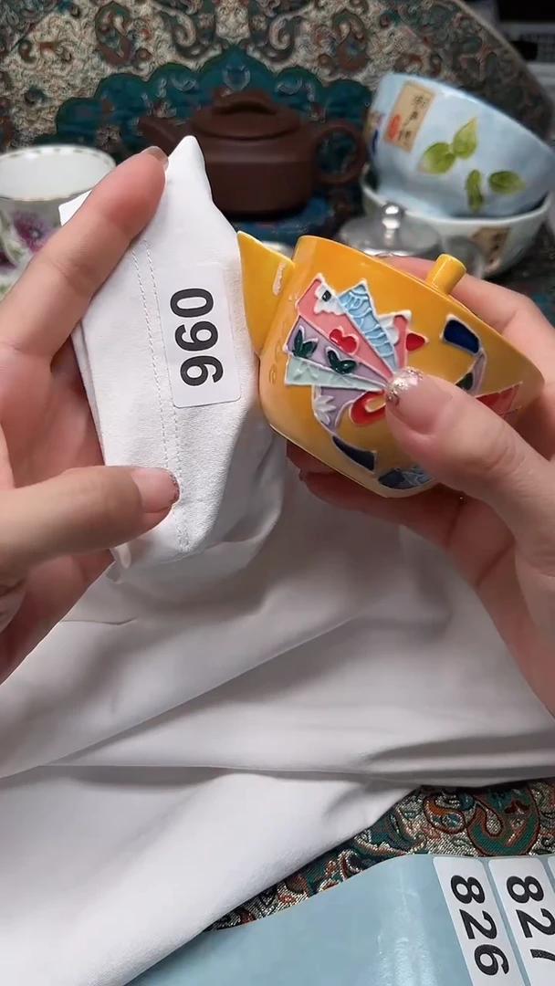 瓷片瓷片柴窑烧制半手工多人