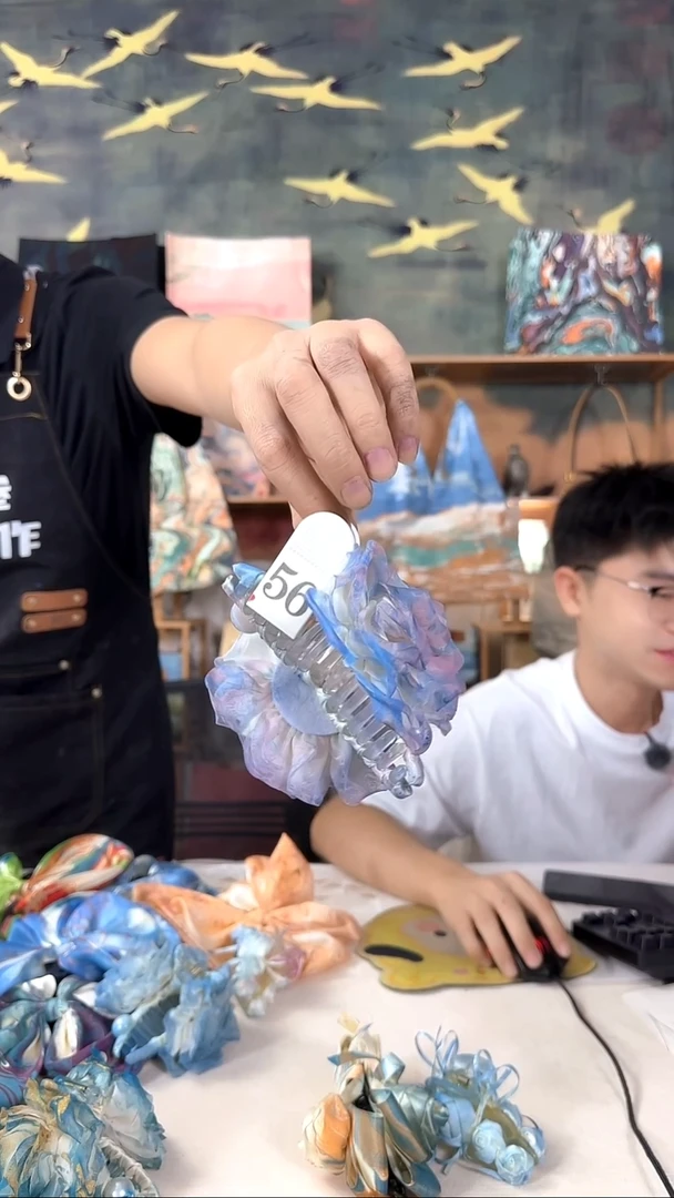 鱼*语玫瑰抓夹 56 手工微瑕 不喜勿拍 不退不换