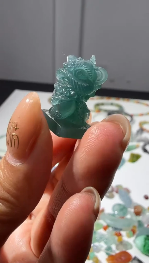 未镶嵌定制翡翠?**兰22.4*13.2*12.5