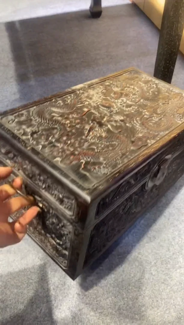 木紫檀拆件雕刻板以直播间实物为准微瑕老物件