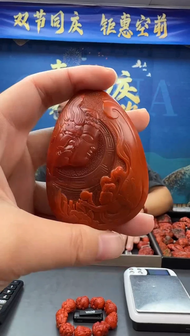 未镶嵌雕刻南红玛瑙086ZB0926产品一个