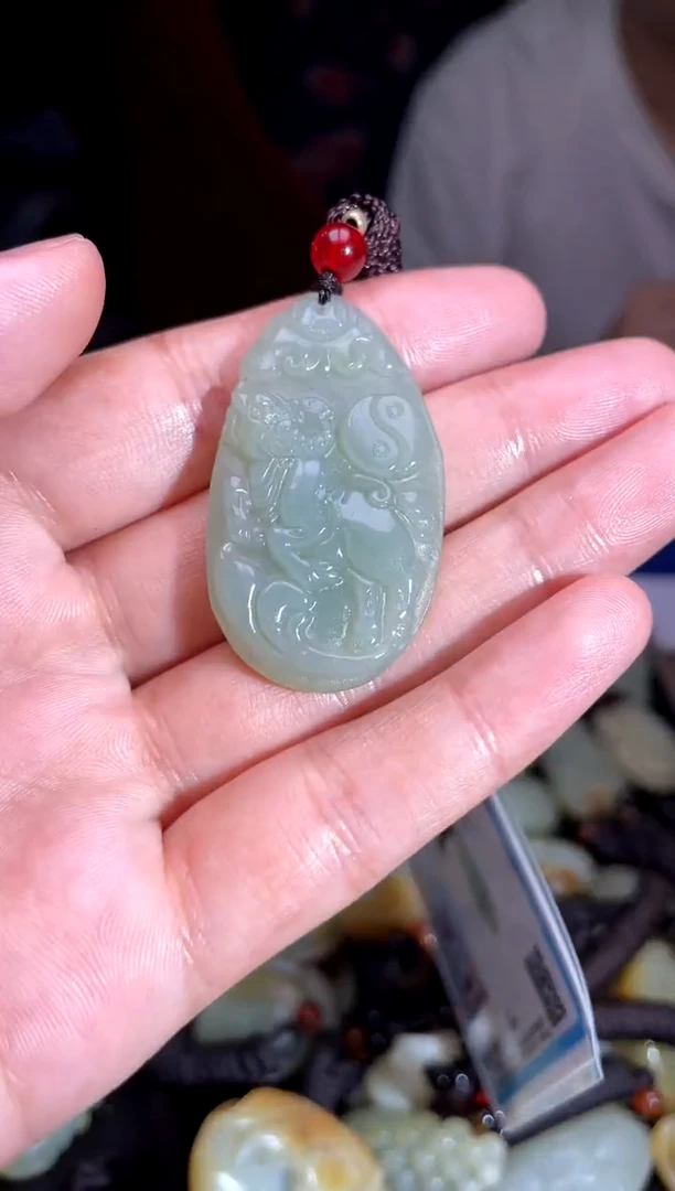 和田玉未镶嵌挂件1
