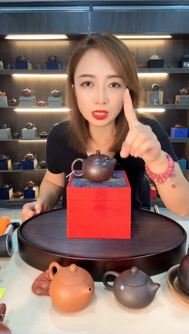 茶壶紫砂光器西施 高温石红
