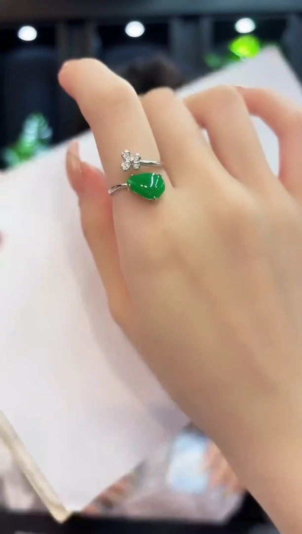 未镶嵌戒指翡翠 缅料A货/支持复检/一件