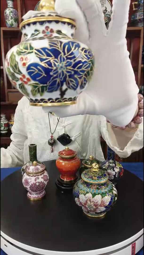 老花纹圆顶罐非遗手工艺