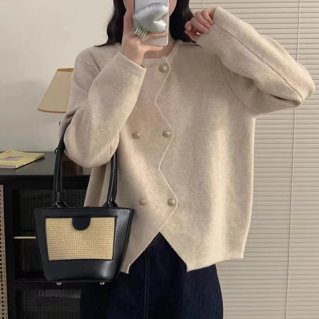177#新款小香风开衫休闲圆领针织衫1 67