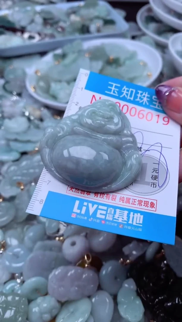 翡翠未镶嵌吊坠(不含链)6019