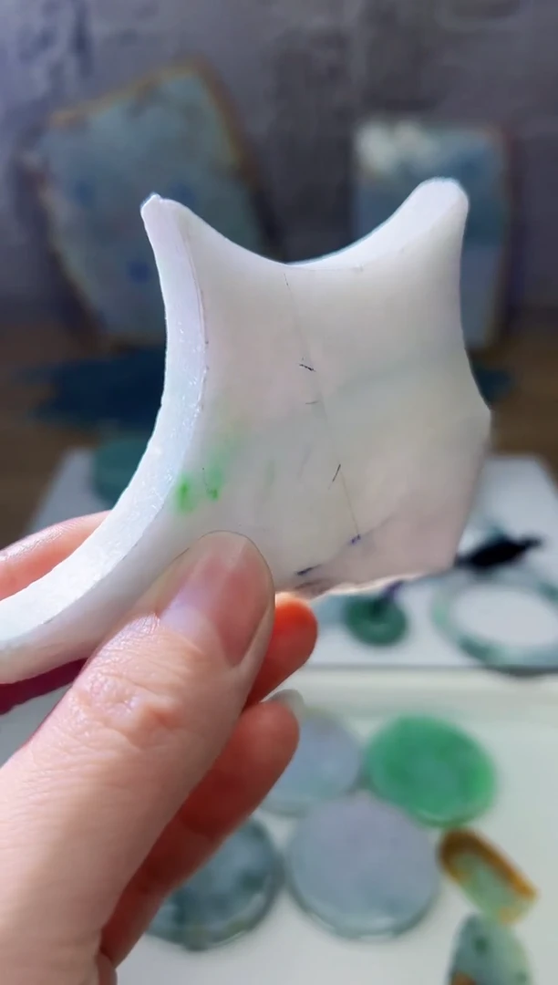 裸石翡翠天然翡翠A货玉 南 607