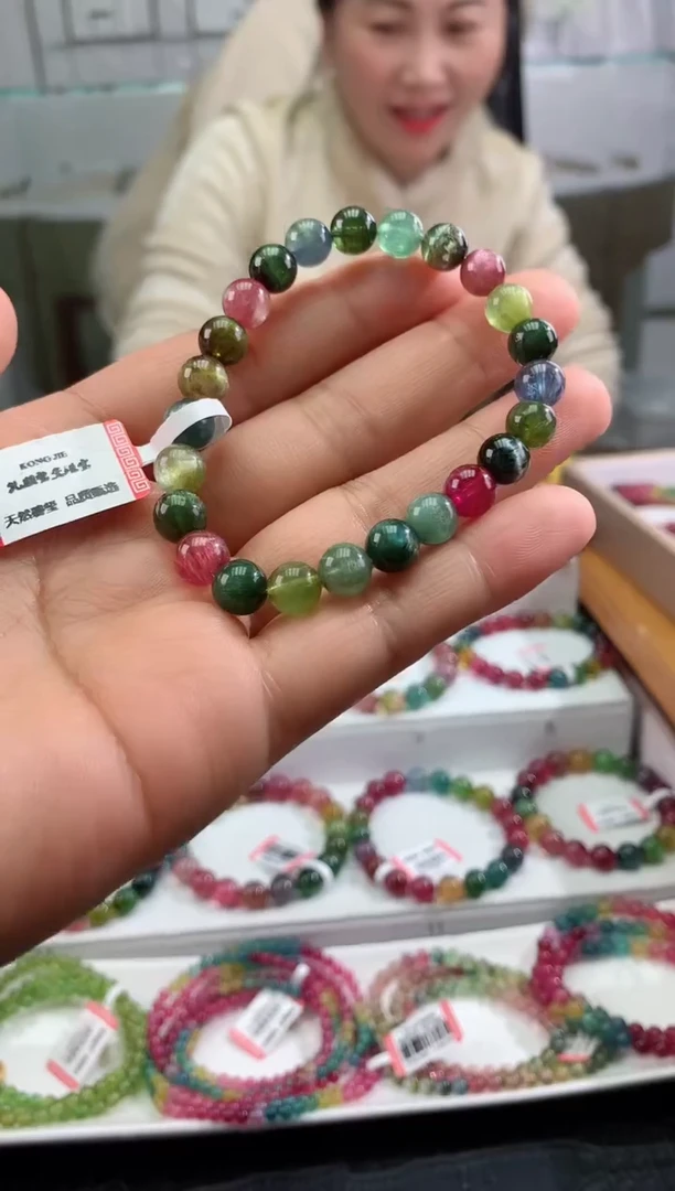 【闪购商品】碧玺手串未镶嵌多样性发一条