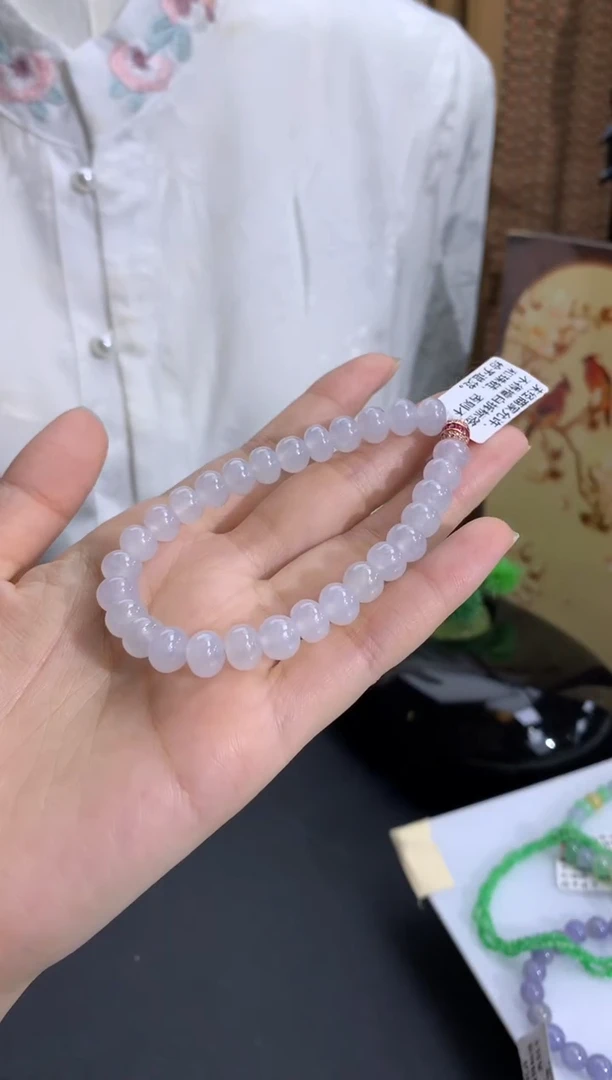 未镶嵌手串翡翠卡7.5-8.2mm
