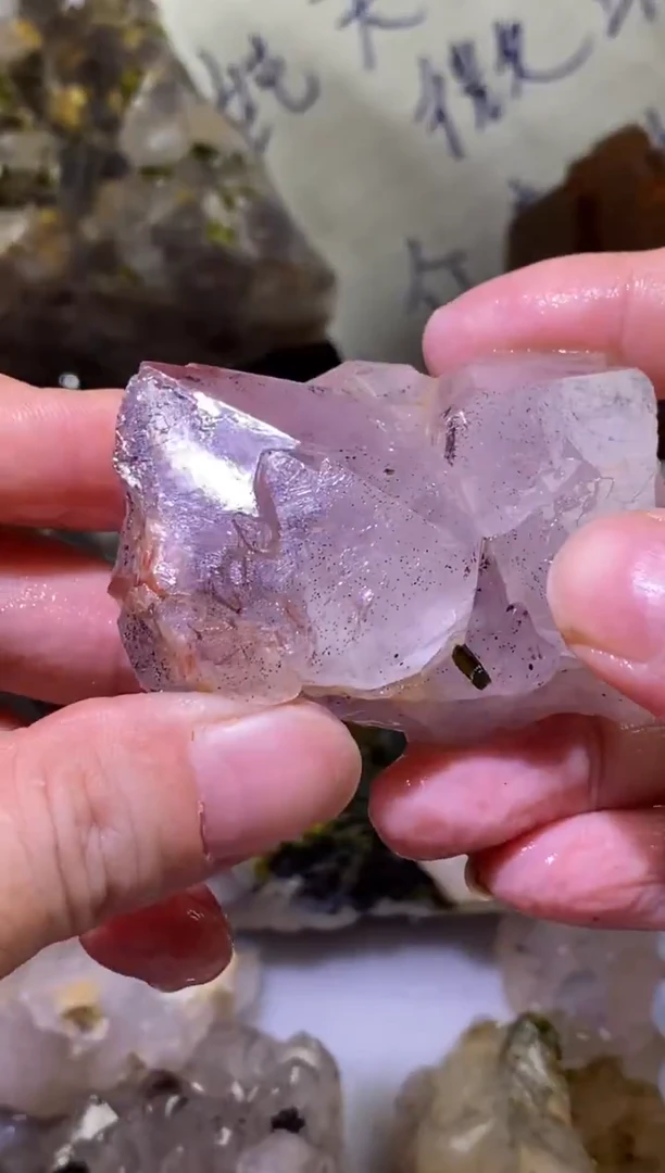 未镶嵌珠宝半成品水晶117号85g四川超七花园水晶
