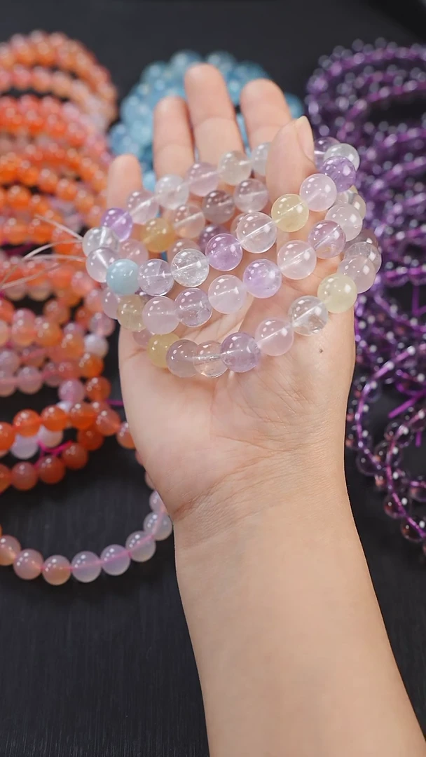 【闪购商品】水晶单圈未镶嵌A0015-五行-配比手链-多样性发其一