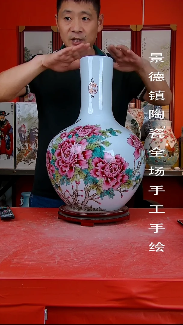 摆件景德镇陶瓷 全场手工手绘13