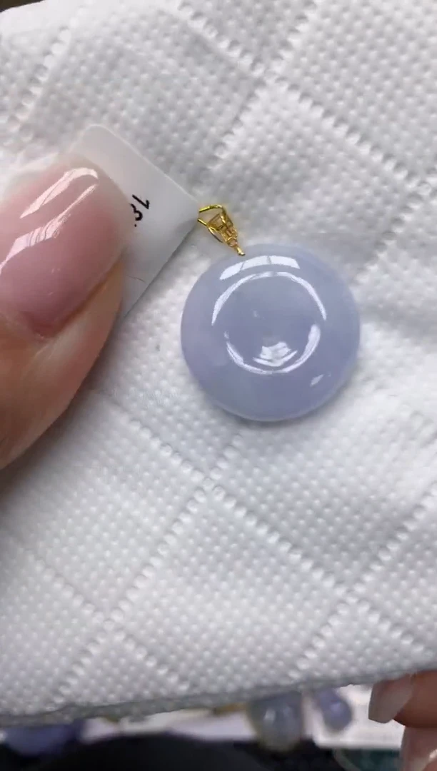 颈饰18K金镶嵌翡翠11111111111