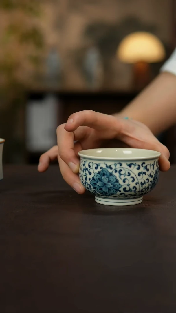杯景德镇陶瓷杯碗柴烧多人