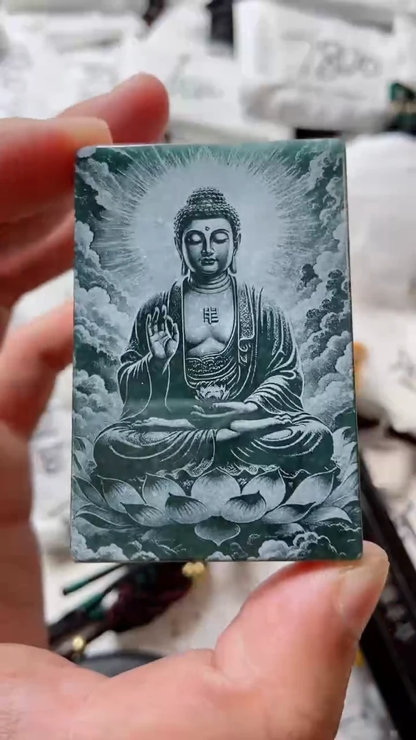 颈饰未镶嵌翡翠羊