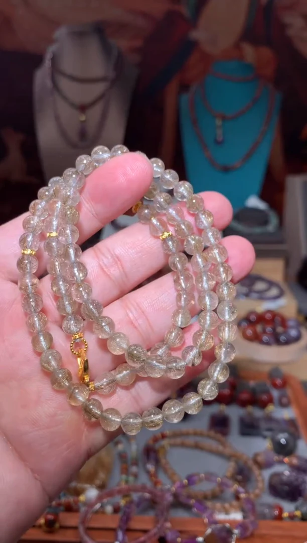 未镶嵌珠宝半成品水晶银发万能链，多样性