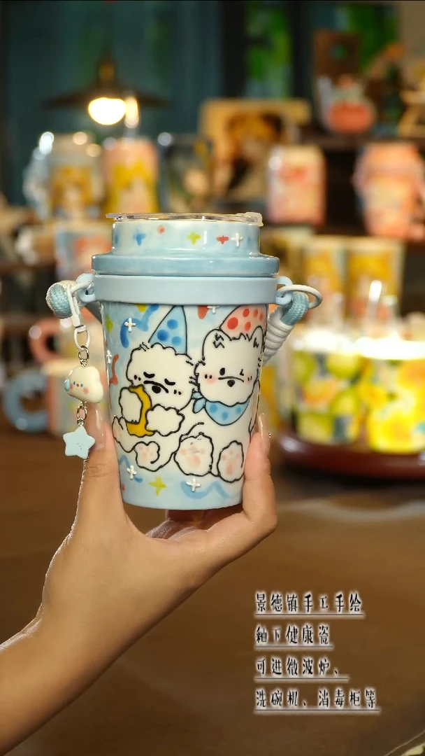 景德镇陶瓷手工手绘A018