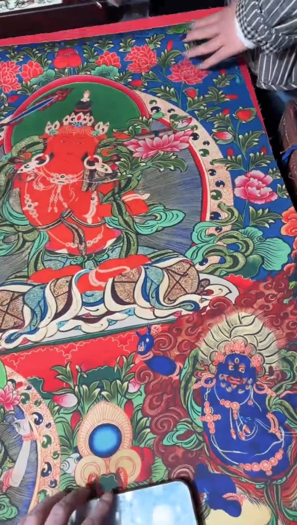 卷轴画卷轴画龙妹的唐卡tk16102