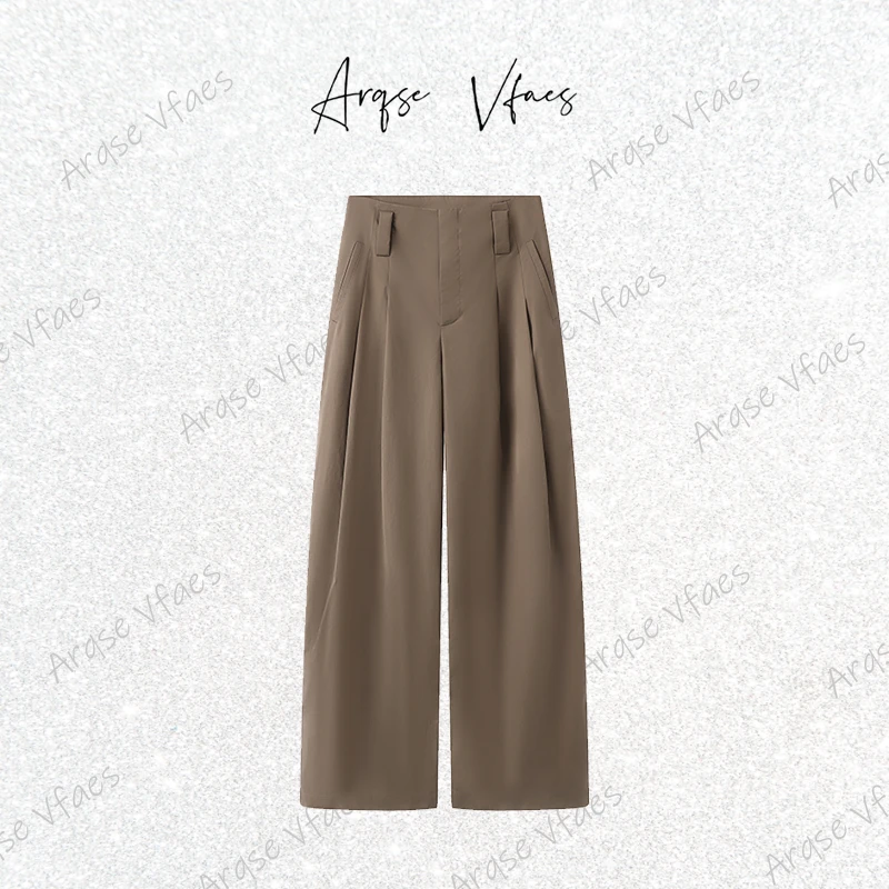 [ARQSEVFAES正品]—2025夏季新款直筒阔腿裤女休闲长裤50513036